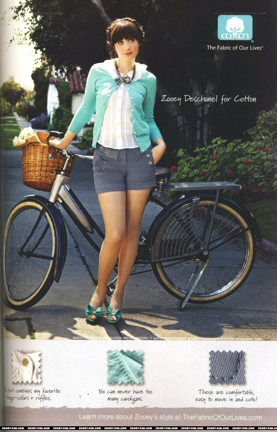 Zooey Deschanel for Cotton
