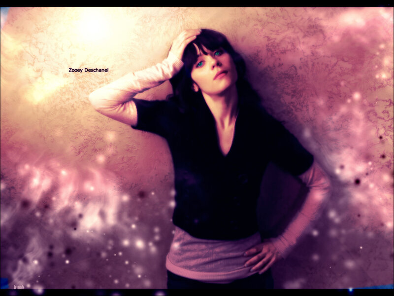 Zooey Deschanel in a dreamy portrait