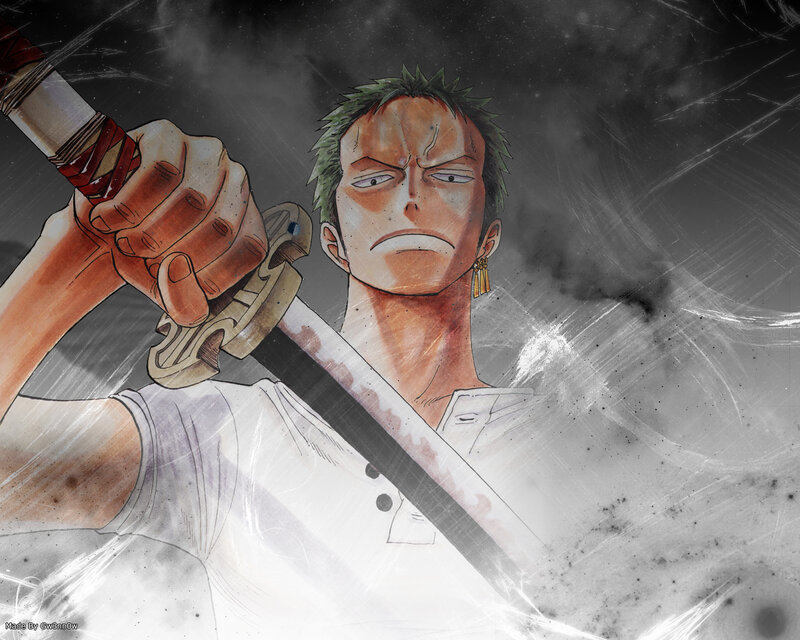 Zoro in battle stance
