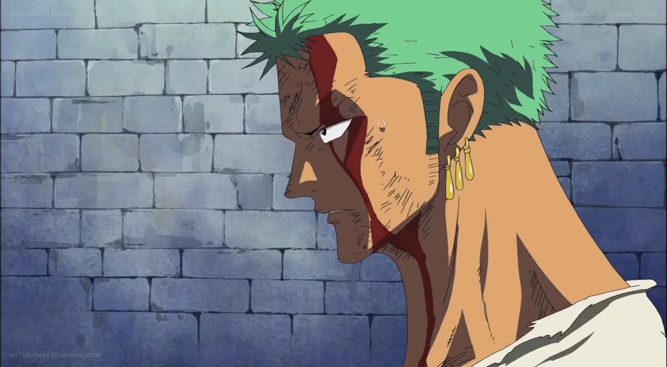 Zoro with a scarred face