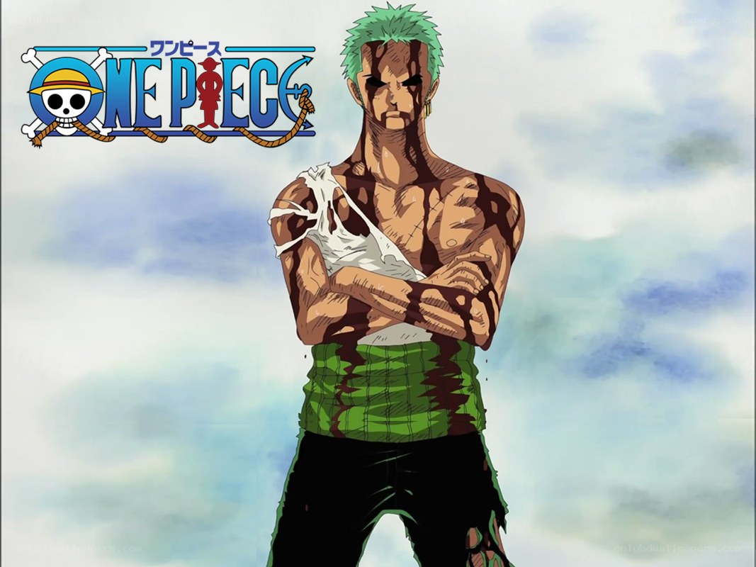 Zoro with bloodstains