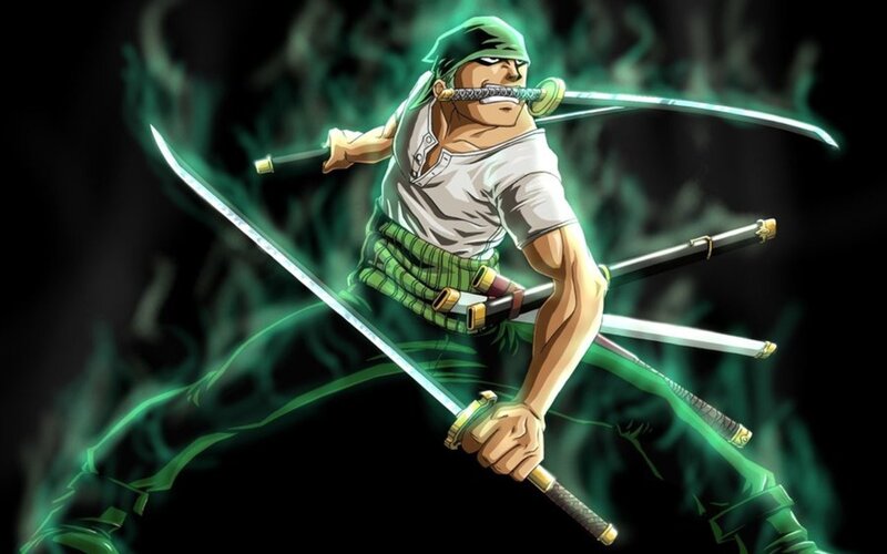Zoro with three swords