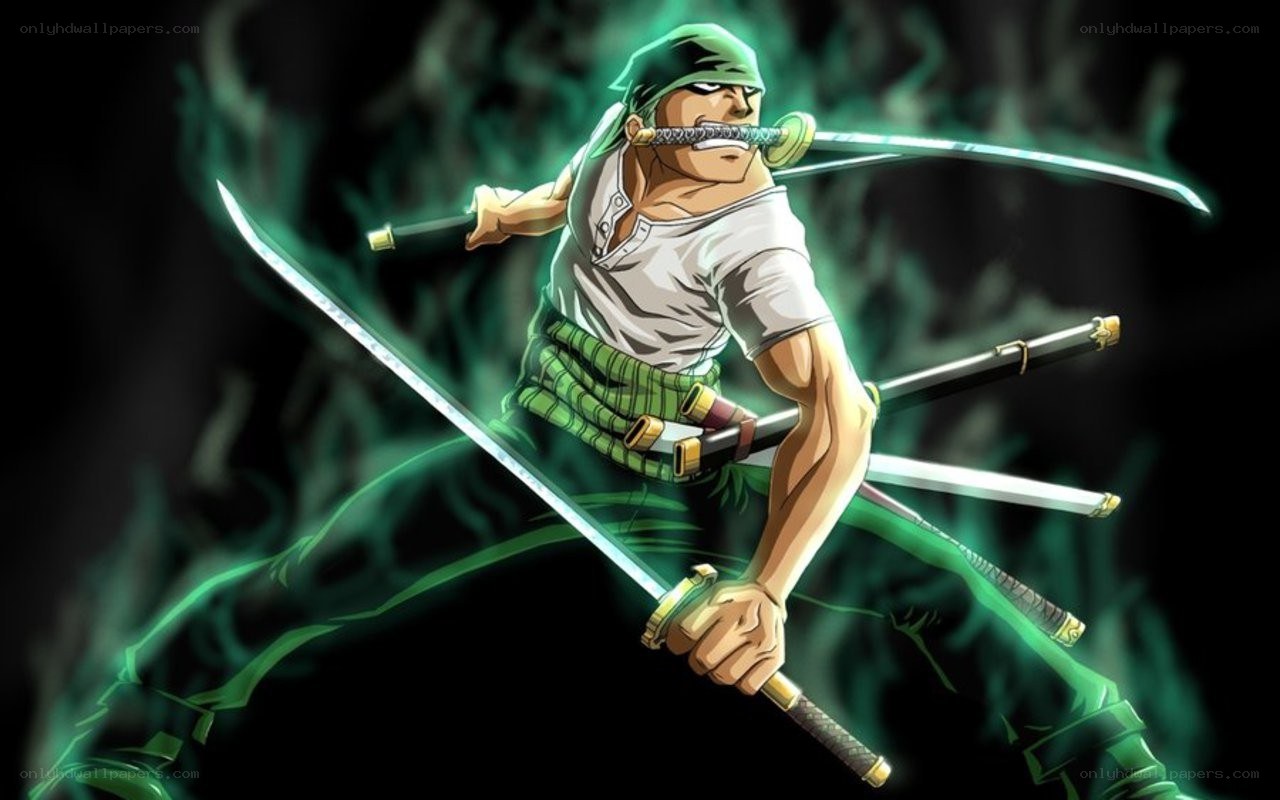 Zoro with three swords