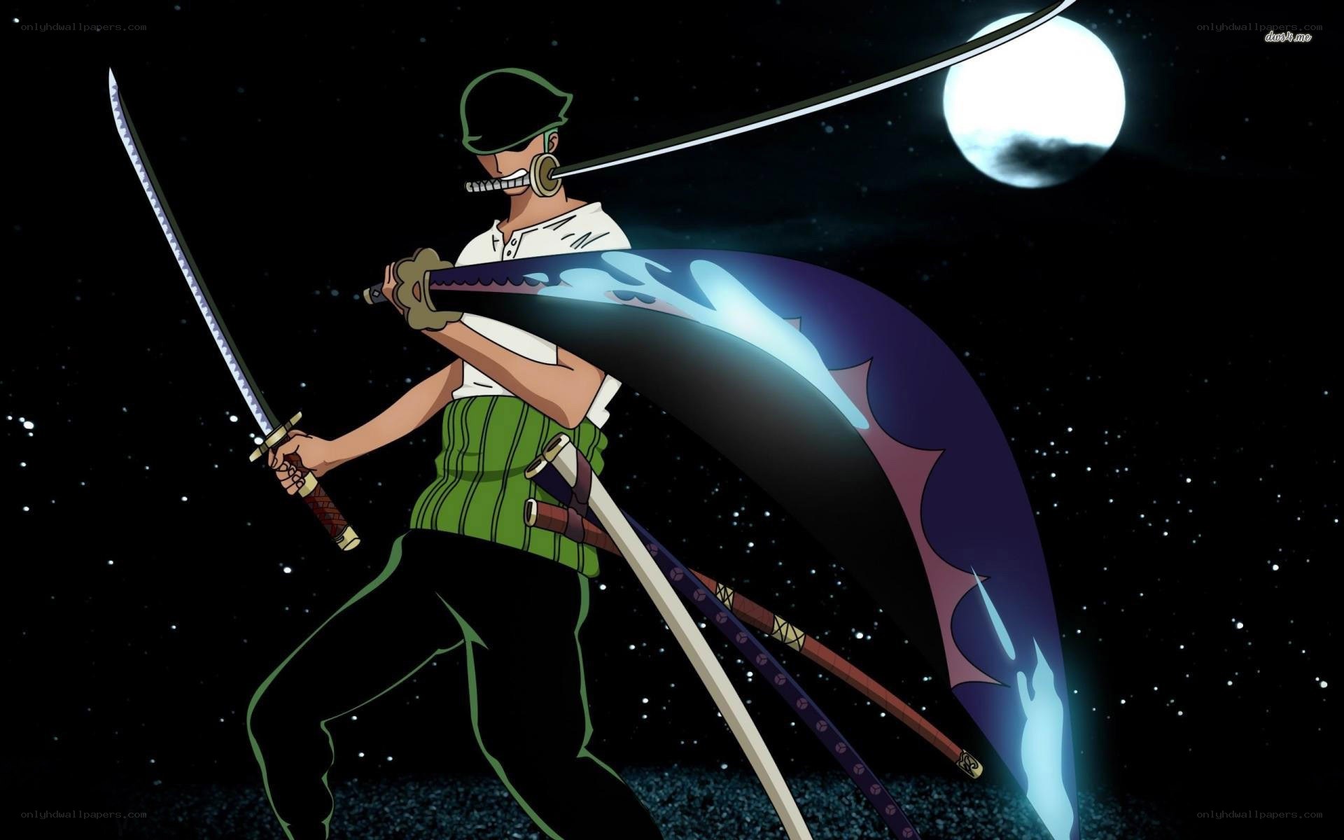 Zoro with three swords
