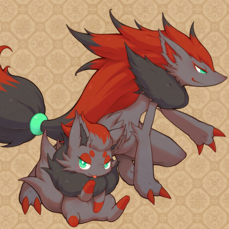 Zoroark and Zorua together