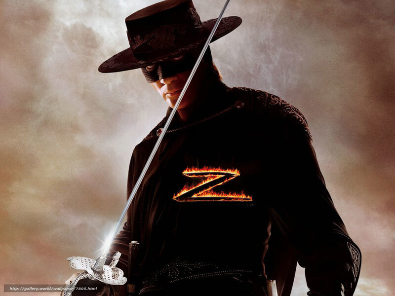 Zorro character with sword