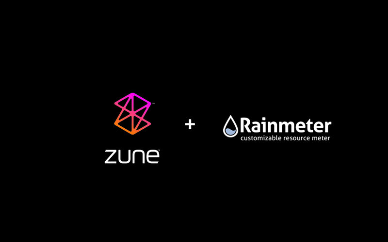 Zune and Rainmeter logos