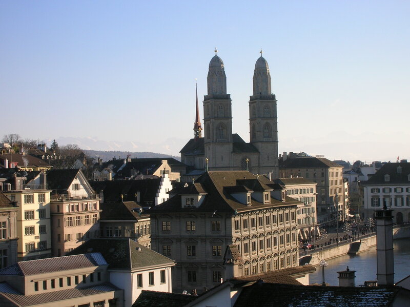 Zurich Cityscape with Church